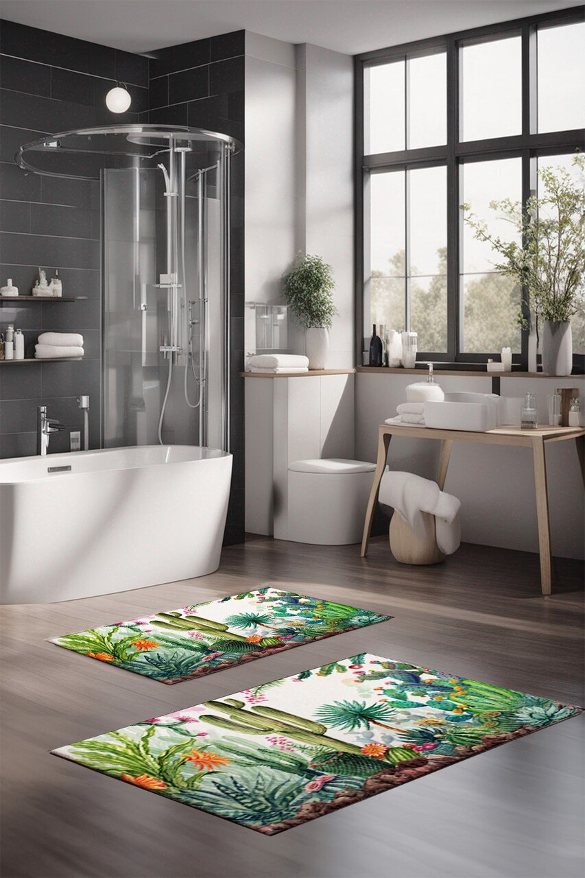 Set covorase de baie, L'essentiel Maison, CT-5389, Multicolor - imagine 4